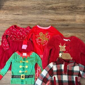 Lot of girls 2T Christmas clothes